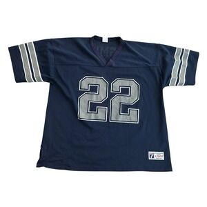 Vintage Emmitt Smith #22 Dallas Cowboys Jersey Logo 7 Made In USA Adult XL